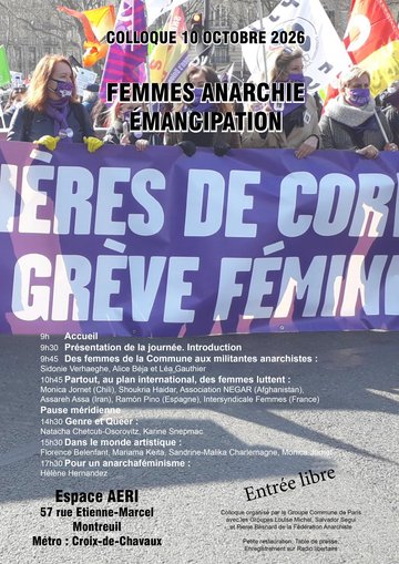 FEMMES ANARCHIE ÉMANCIPATION