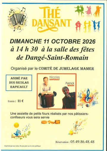 THÉ DANSANT - LE 11/10