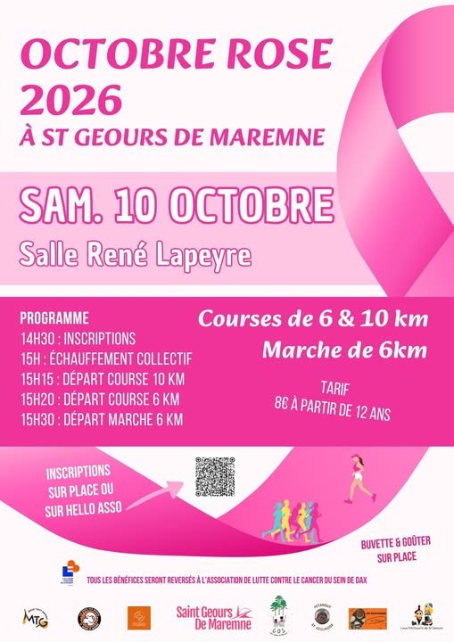 Octobre Rose à St Geours de Maremne