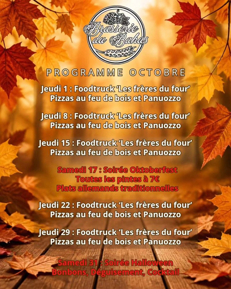 Soirée Oktoberfest à la Brasserie du Bahus