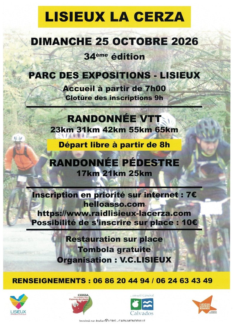 Randonnée Lisieux la Cerza