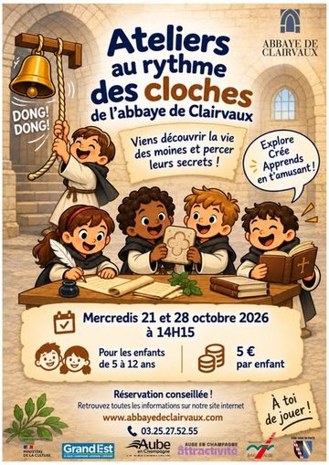 Ateliers des enfants à l'Abbaye de Clairvaux