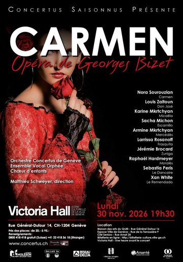 Opéra Carmen de Bizet – Orchestre Concertus; Ensemble Vocal Orphée; Chœur d’enfants; Matthieu Schweyer, direction