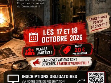 Escape Game au Blockhaus de Wittring - Le Secret du Commandant