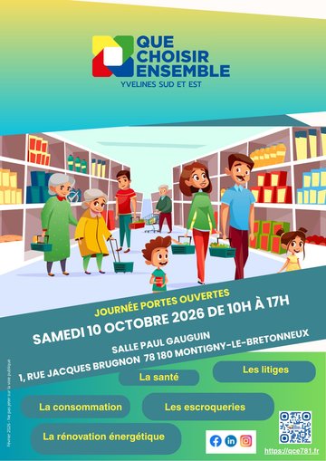 Journée Portes ouvertes Que Choisir ensemble Yvelines Sud et Est