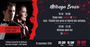 Milonga Brava avec Lautaro Cancela & Vida Lisaite
