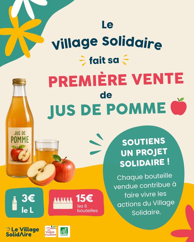 Vente solidaire de jus de pomme