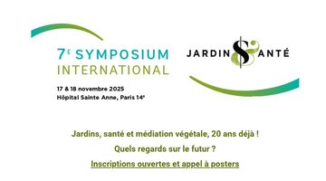 7e symposium international Jardins & Santé