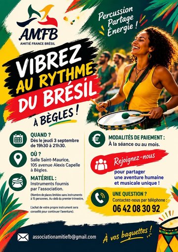 Atelier de percussion brésilienne