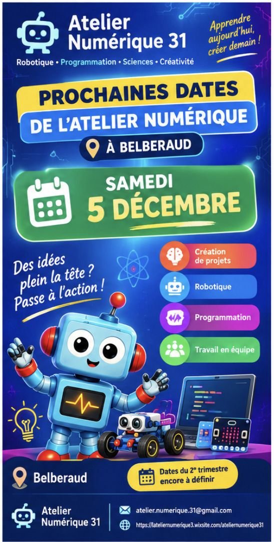 Mini stage robot du samedi pour les MAITRES CODEUR EN HERBE