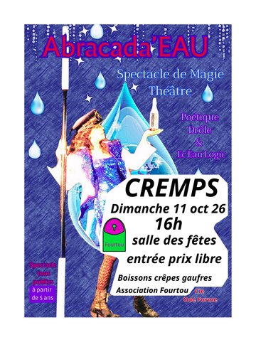 Spectacle "Abracada'Eau" : spectacle de magie et théâtre