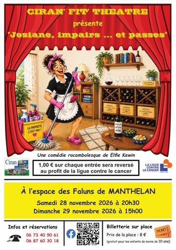 Théâtre : "JOSIANE, Impairs.....et passes"