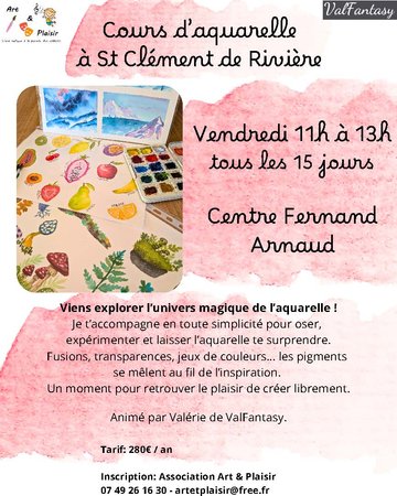 Cours d'aquarelle avec Valfantasy