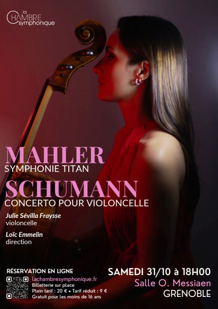 La Chambre Symphonique – Concert SHUMANN, MALHER