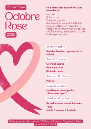 Semaine Octobre Rose à Eugénie les Bains