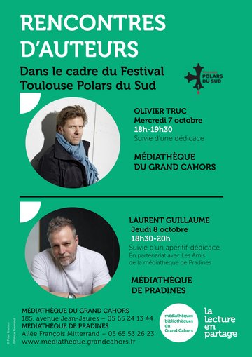Rencontre d'auteur : Olivier Truc à la Médiathèque du Grand Cahors