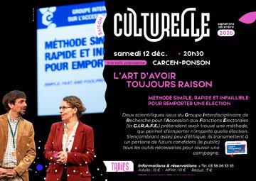 Saison Culturelle : "L'art d'avoir toujours raison"