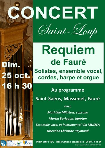 Concert solistes, choeur et orgue