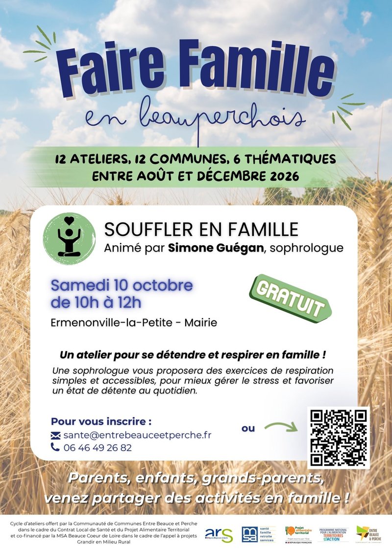 Atelier "Faire Famille en Beauperchois" : Souffler en famille