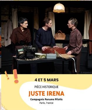 THÉÂTRE DES ASPRES -SAISON CULTURELLE 26/27 :JUSTE IRENA