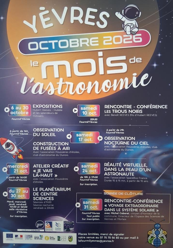 Mois de l'astronomie - Rencontre-conférence "Voyage extraordinaire dans le système solaire"
