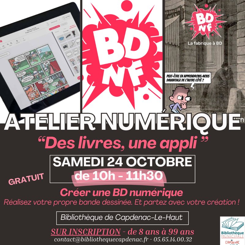 Atelier numérique  «Des Livres, une Appli»