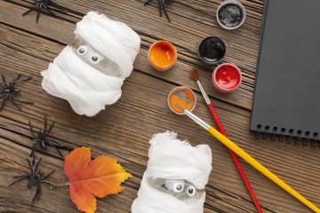 Atelier créatif Automne et Halloween à la Médiathèque des Trois-Moutiers