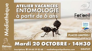 ATELIER VACANCES ENTOMOLOGIE