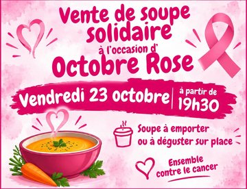 AUBIGNY : La soupe solidaire d’Octobre Rose