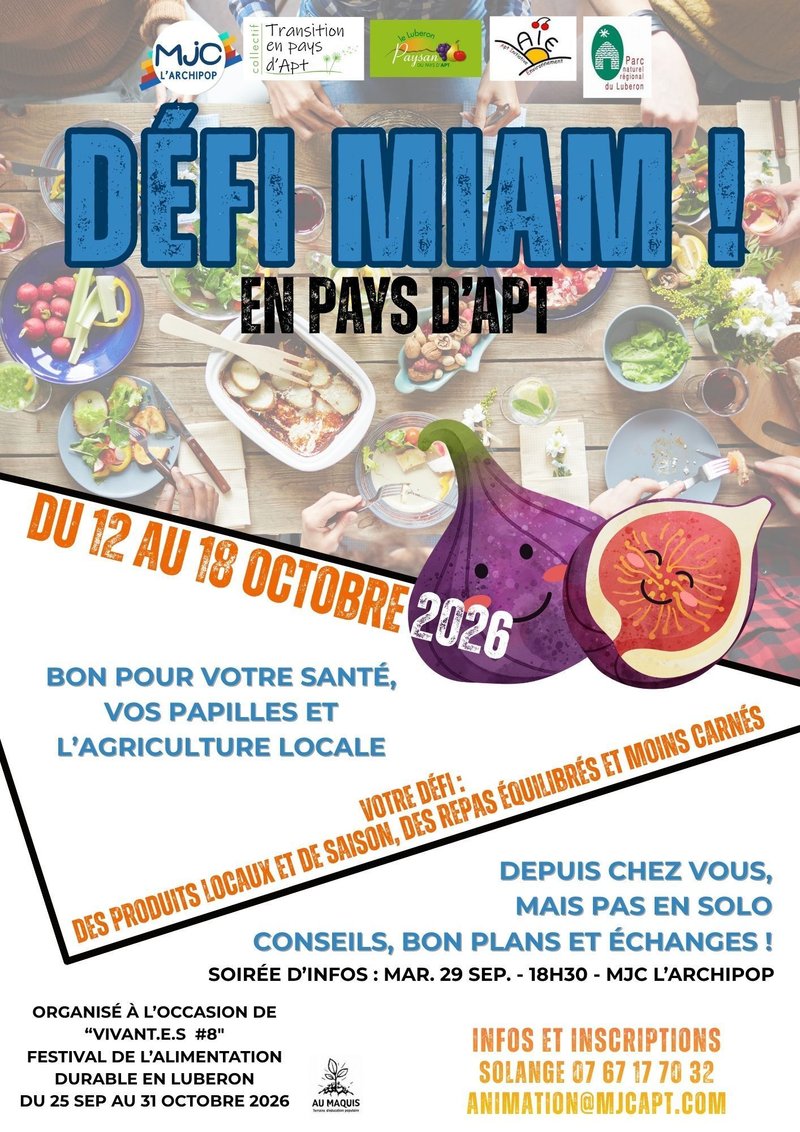 Défi MIAM ! en pays d'Apt