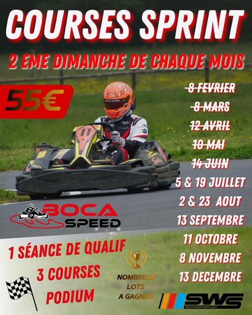 Courses sprint - Karting Bocaspeed