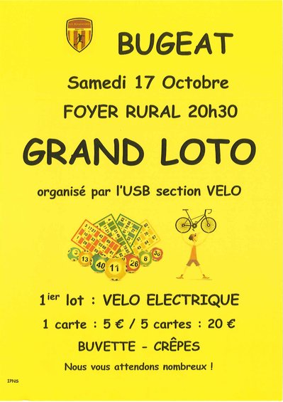 Grand Loto de l'USB Section Vélo