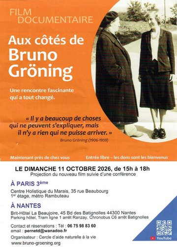 INVITATION : FILM DOCUMENTAIRE, Aux côté de Bruno Gröning. La GUERISON est possible