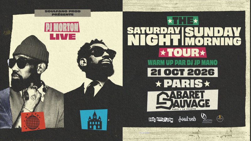 PJ MORTON, the Saturday Night, Sunday Morning, tour