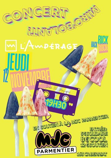 CONCERT MIROBOLANT EN SOUTIEN À LA MJC PARMENTIER