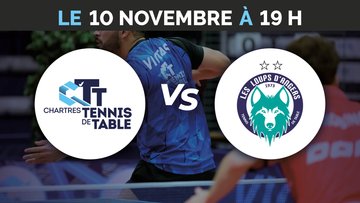 C'Chartres Tennis de table vs Angers Les Loups TT
