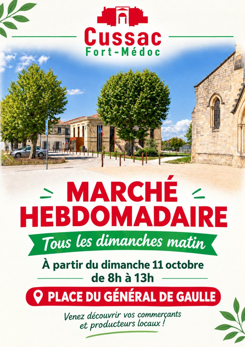 Marché hebdomadaire - Cussac-Fort-Médoc