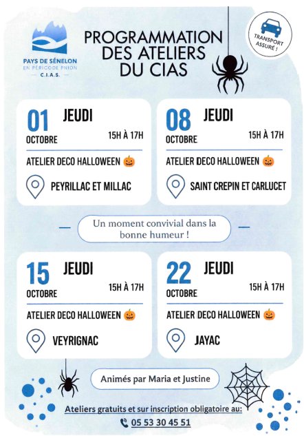 Ateliers déco Halloween du CIAS