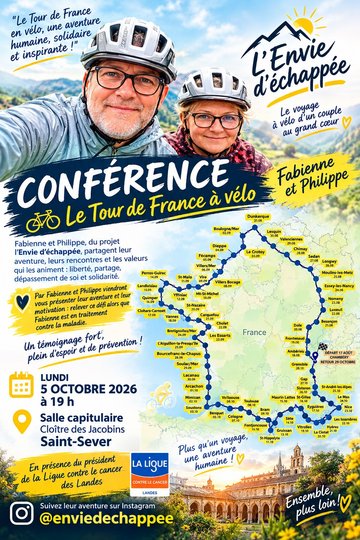 Conférence Le Tour de France à vélo
