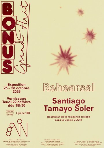 « Rehearsal » par Santiago Tamayo Soler – restitution de la résidence croisée avec le Centre Clark