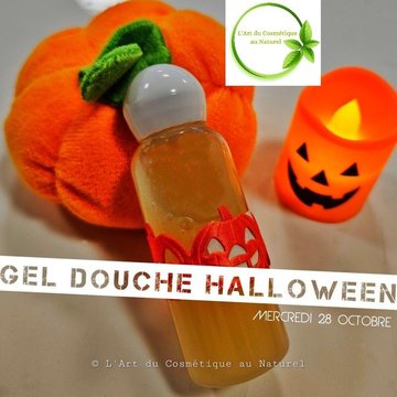 Atelier cosmétique pour enfant: fabrication Gel douche Halloween