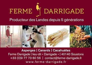 Canard, cacahuètes et asperges à la Ferme Darrigade