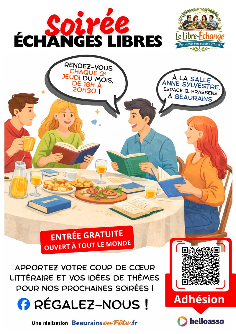 Soirée d'échanges libres de l'association Le Libre-Échange
