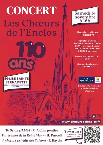 Concert 110 ans Choeurs de l'Enclos