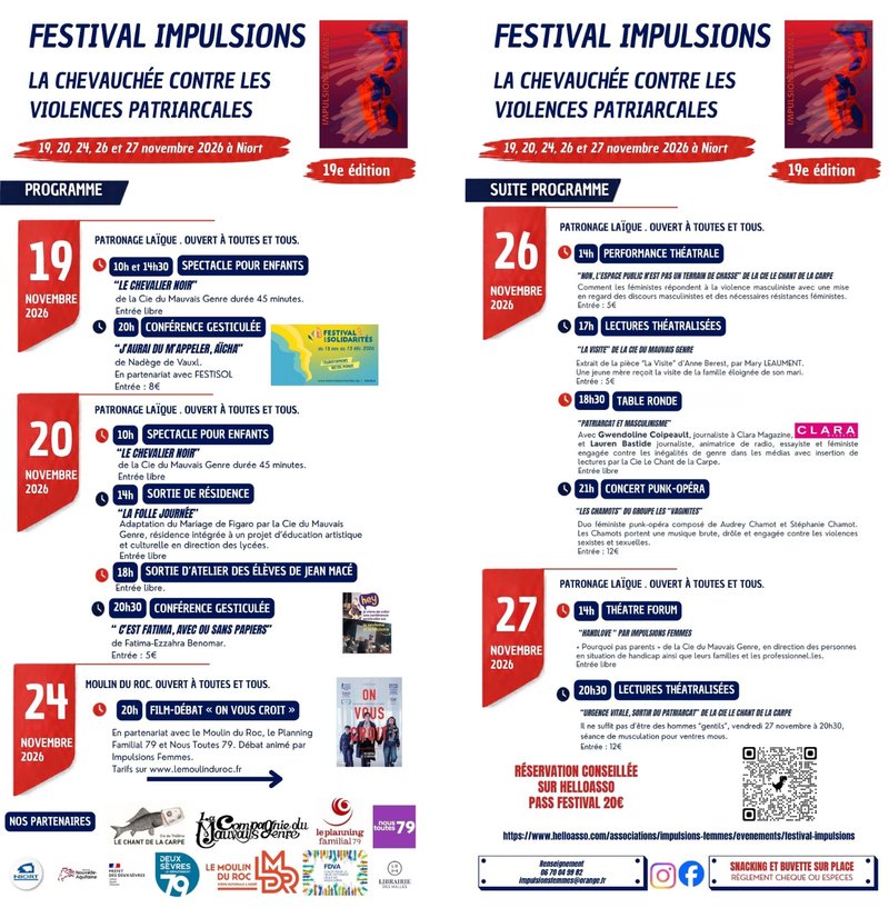 19eme Festival Impulsions  à Niort
