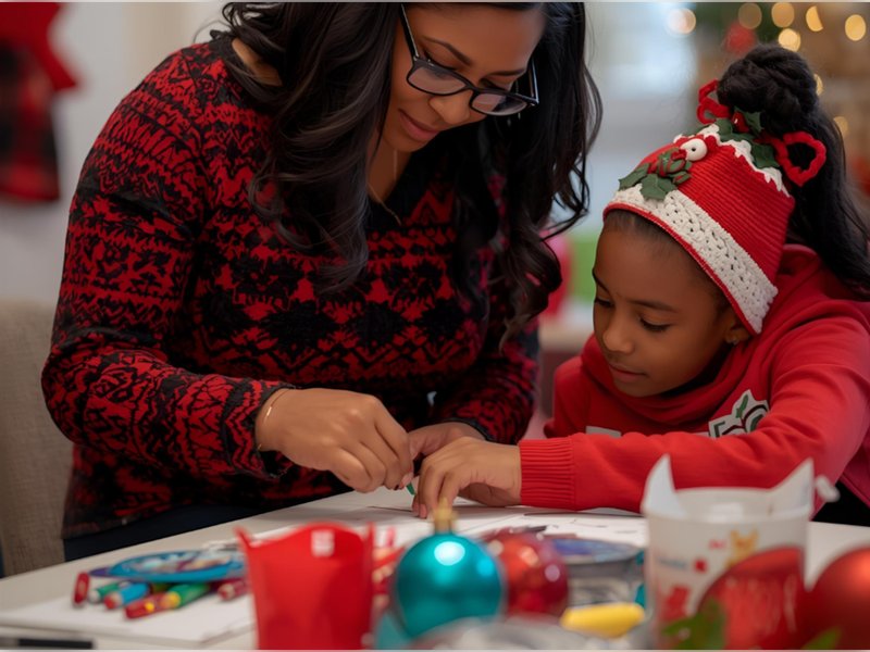 Lecture et bricolage de Noël