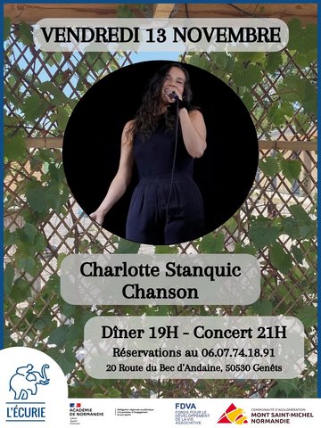 Dîner-concert "Charlotte Stanquic"