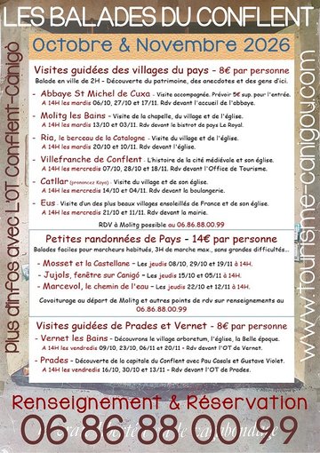 LES BALADES DU CONFLENT "MARCEVOL, LE CHEMIN DE L'EAU"