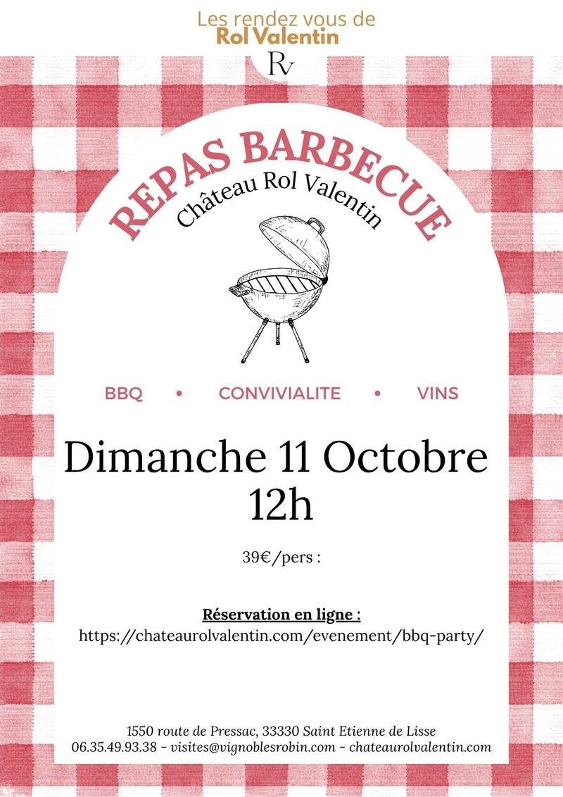 Déjeuner Barbecue à Rol Valentin