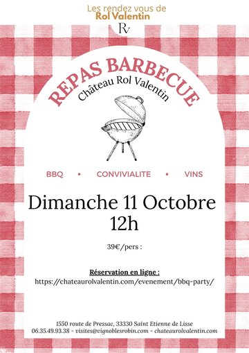 Déjeuner Barbecue à Rol Valentin